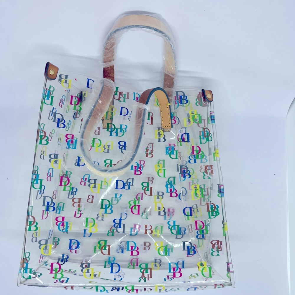 Dooney and Bourke clear acrylic lunch tote